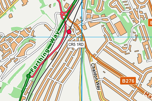 CR5 1RD map - OS VectorMap District (Ordnance Survey)