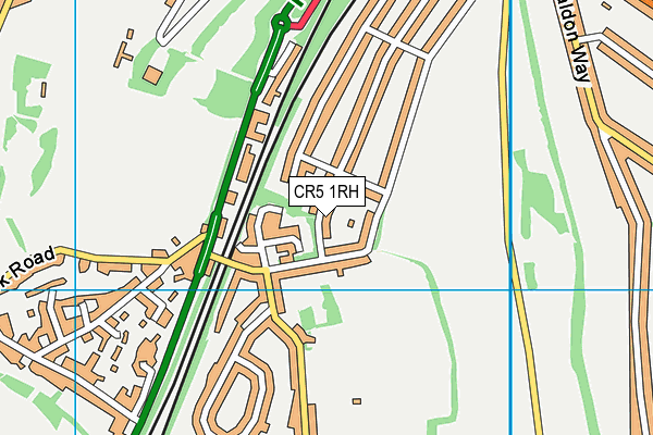 CR5 1RH map - OS VectorMap District (Ordnance Survey)