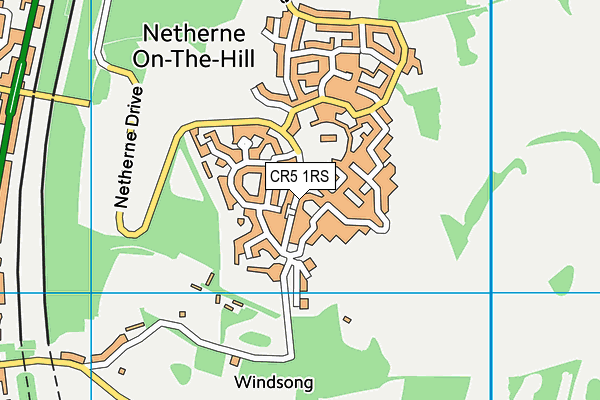 CR5 1RS map - OS VectorMap District (Ordnance Survey)