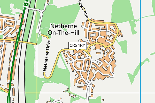 CR5 1RY map - OS VectorMap District (Ordnance Survey)