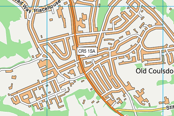 CR5 1SA map - OS VectorMap District (Ordnance Survey)