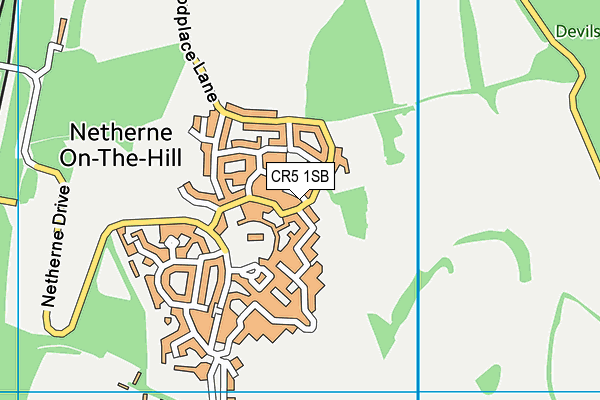 CR5 1SB map - OS VectorMap District (Ordnance Survey)