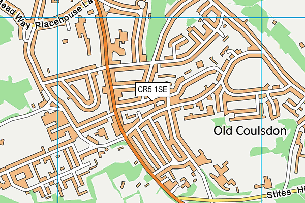 CR5 1SE map - OS VectorMap District (Ordnance Survey)