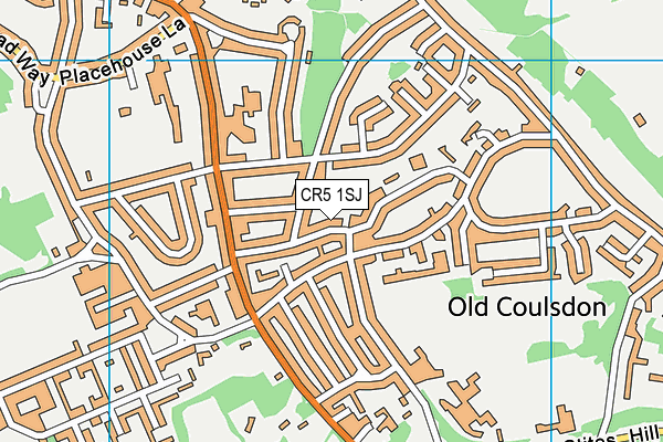 CR5 1SJ map - OS VectorMap District (Ordnance Survey)