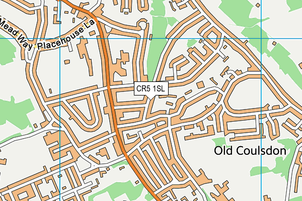 CR5 1SL map - OS VectorMap District (Ordnance Survey)