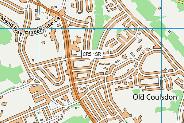CR5 1SR map - OS VectorMap District (Ordnance Survey)