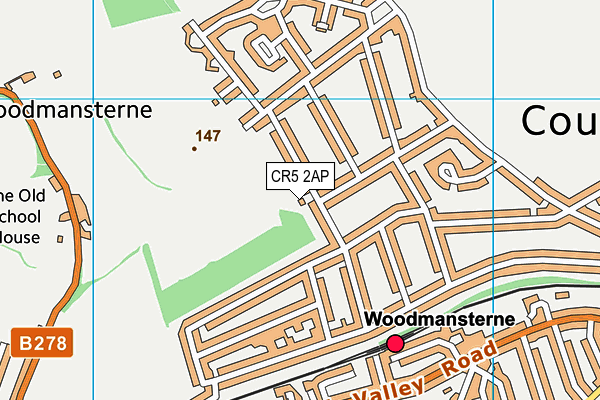 CR5 2AP map - OS VectorMap District (Ordnance Survey)