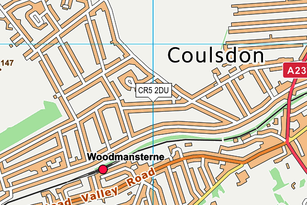 CR5 2DU map - OS VectorMap District (Ordnance Survey)