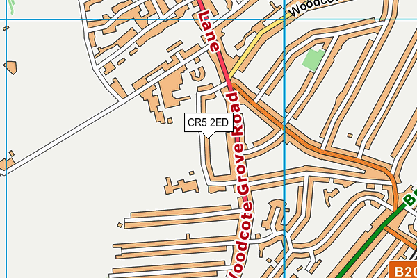 CR5 2ED map - OS VectorMap District (Ordnance Survey)