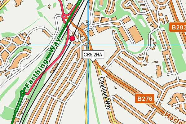 Map of SURREY LOFTS ROOFING LTD at district scale