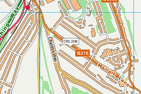 CR5 2HB map - OS VectorMap District (Ordnance Survey)