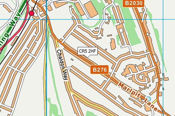 CR5 2HF map - OS VectorMap District (Ordnance Survey)