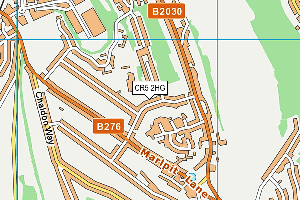 CR5 2HG map - OS VectorMap District (Ordnance Survey)