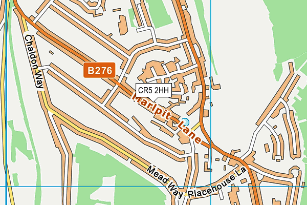 CR5 2HH map - OS VectorMap District (Ordnance Survey)