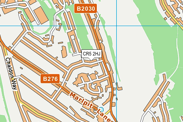 CR5 2HJ map - OS VectorMap District (Ordnance Survey)