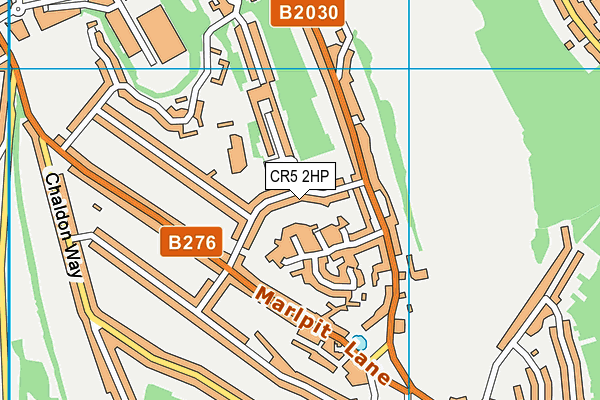 CR5 2HP map - OS VectorMap District (Ordnance Survey)