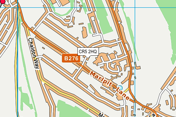 CR5 2HQ map - OS VectorMap District (Ordnance Survey)