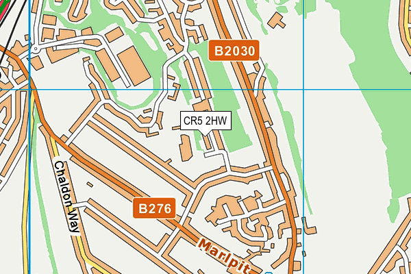 CR5 2HW map - OS VectorMap District (Ordnance Survey)