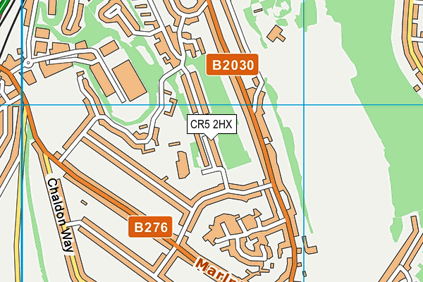 CR5 2HX map - OS VectorMap District (Ordnance Survey)