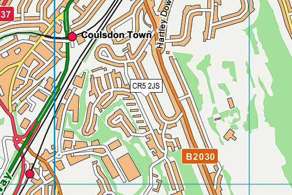 CR5 2JS map - OS VectorMap District (Ordnance Survey)