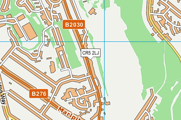 CR5 2LJ map - OS VectorMap District (Ordnance Survey)