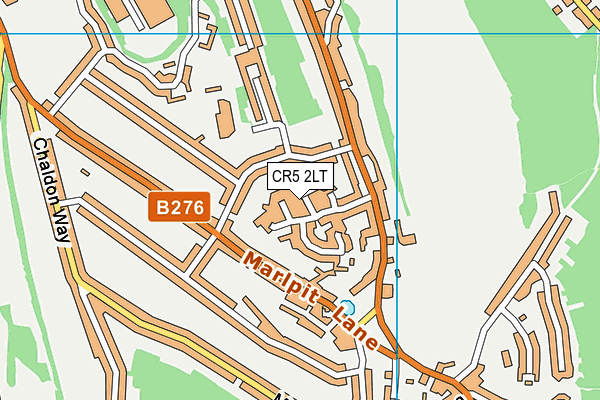 CR5 2LT map - OS VectorMap District (Ordnance Survey)