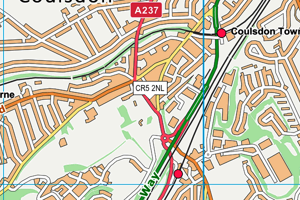 CR5 2NL map - OS VectorMap District (Ordnance Survey)