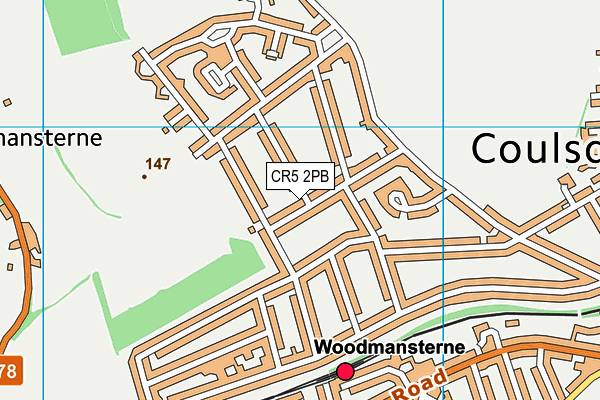 CR5 2PB map - OS VectorMap District (Ordnance Survey)