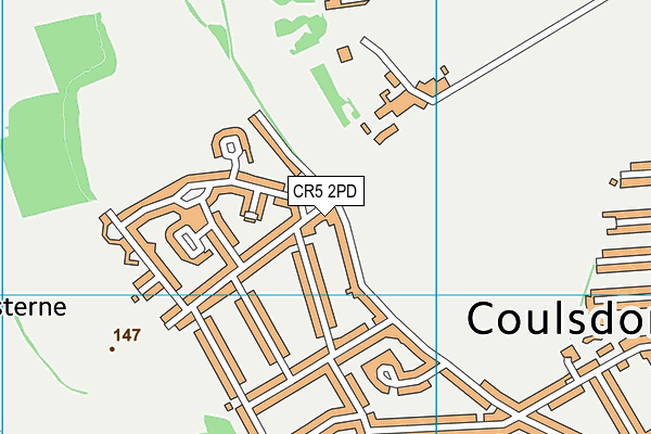 CR5 2PD map - OS VectorMap District (Ordnance Survey)