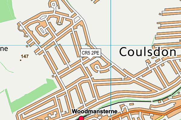 CR5 2PE map - OS VectorMap District (Ordnance Survey)