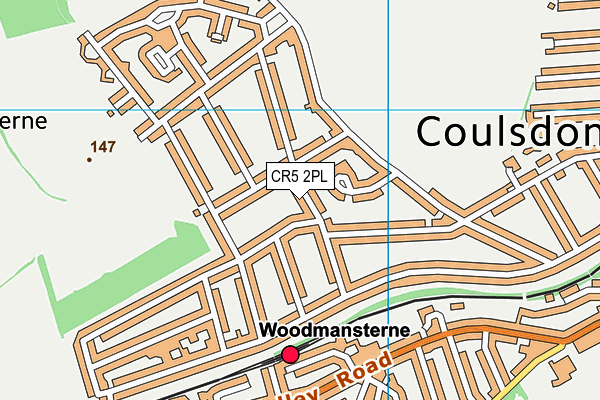 CR5 2PL map - OS VectorMap District (Ordnance Survey)