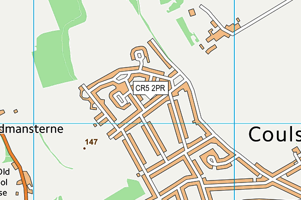 CR5 2PR map - OS VectorMap District (Ordnance Survey)