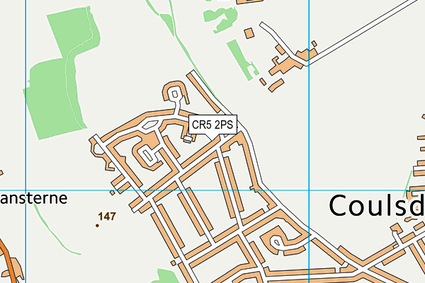 CR5 2PS map - OS VectorMap District (Ordnance Survey)