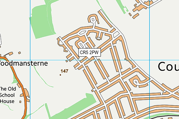 CR5 2PW map - OS VectorMap District (Ordnance Survey)