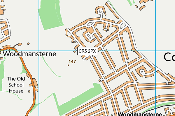 CR5 2PX map - OS VectorMap District (Ordnance Survey)