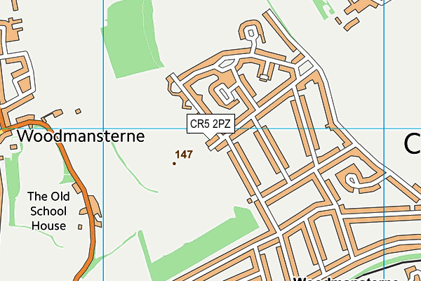 CR5 2PZ map - OS VectorMap District (Ordnance Survey)