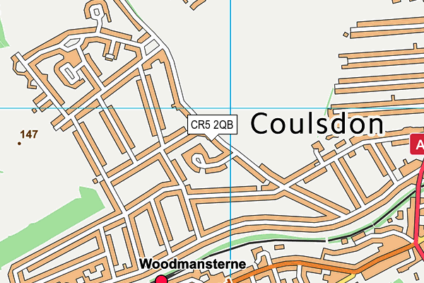 CR5 2QB map - OS VectorMap District (Ordnance Survey)