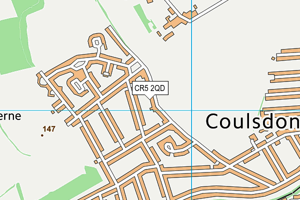 CR5 2QD map - OS VectorMap District (Ordnance Survey)