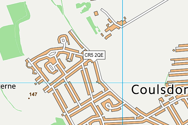 CR5 2QE map - OS VectorMap District (Ordnance Survey)