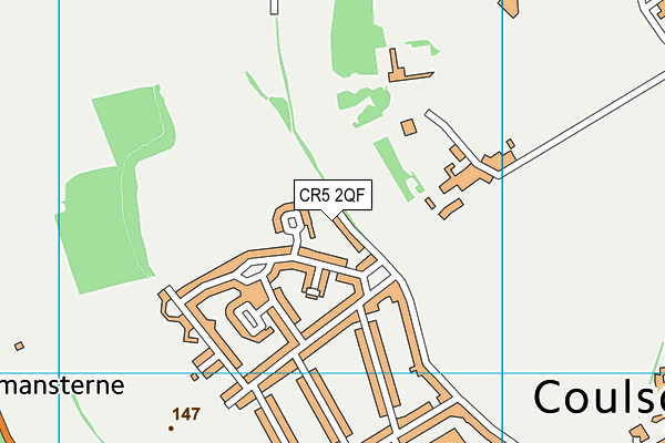 CR5 2QF map - OS VectorMap District (Ordnance Survey)