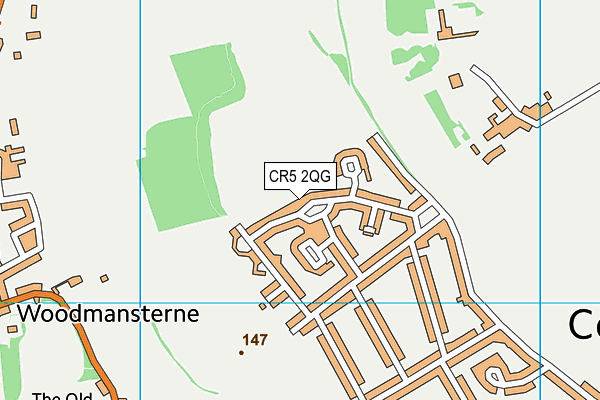 CR5 2QG map - OS VectorMap District (Ordnance Survey)