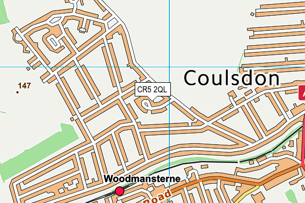 CR5 2QL map - OS VectorMap District (Ordnance Survey)