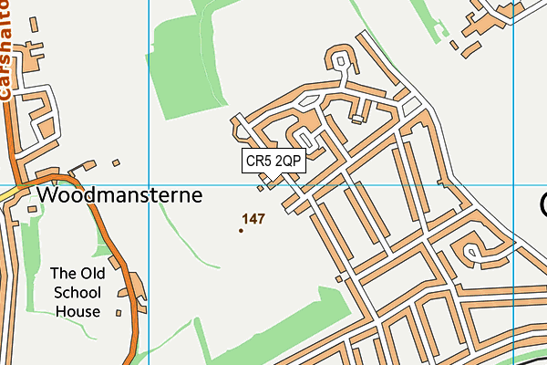 CR5 2QP map - OS VectorMap District (Ordnance Survey)