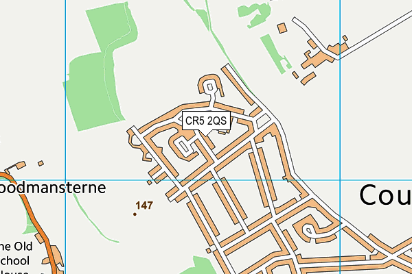 CR5 2QS map - OS VectorMap District (Ordnance Survey)