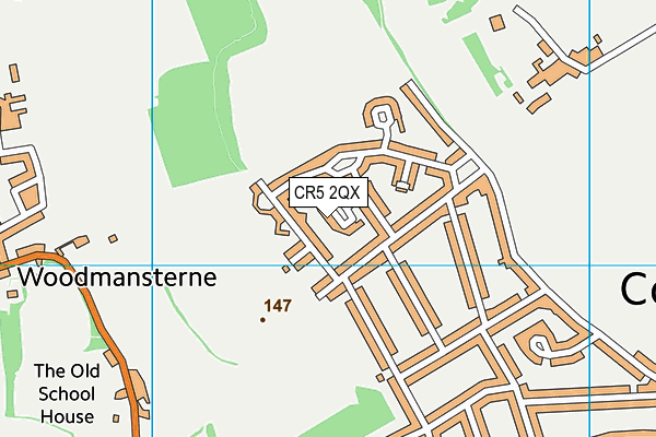 CR5 2QX map - OS VectorMap District (Ordnance Survey)