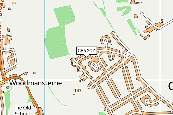 CR5 2QZ map - OS VectorMap District (Ordnance Survey)