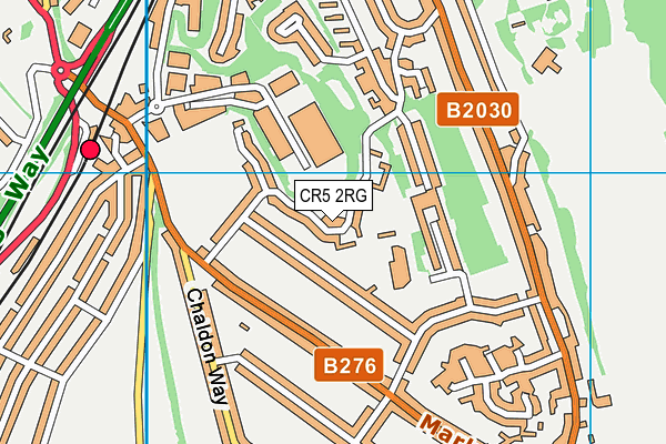 CR5 2RG map - OS VectorMap District (Ordnance Survey)