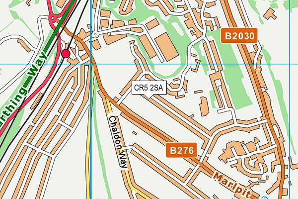 CR5 2SA map - OS VectorMap District (Ordnance Survey)