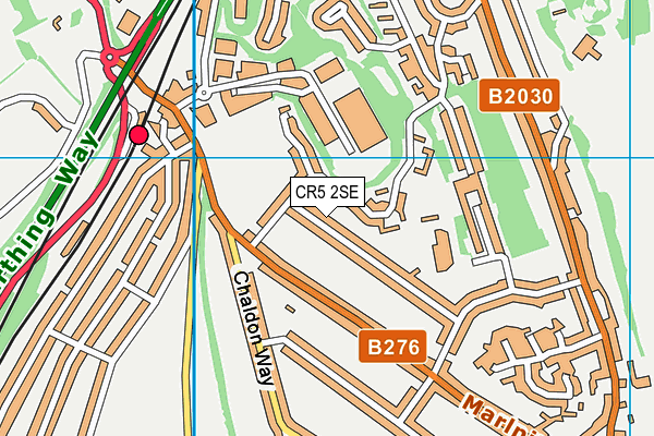 CR5 2SE map - OS VectorMap District (Ordnance Survey)