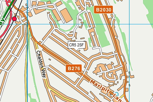 CR5 2SF map - OS VectorMap District (Ordnance Survey)